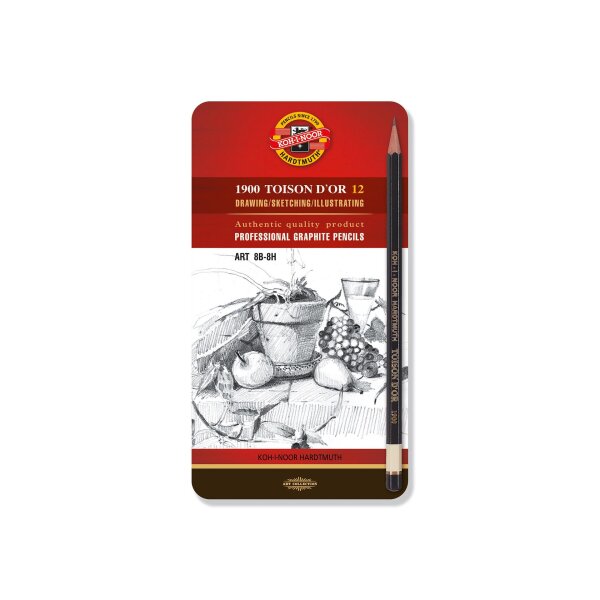 Graphitstifte 12er Set Toison Dor ART - Gradation 8B - 8H...