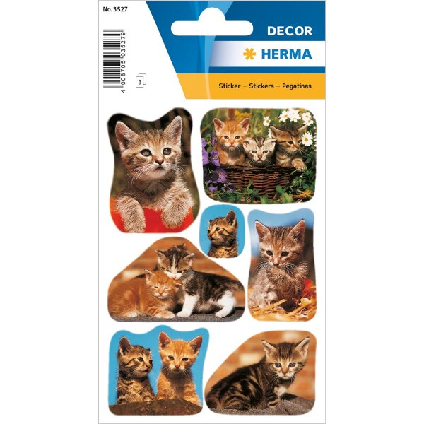 Schmuck-Etikett DECOR - Katzenfotos