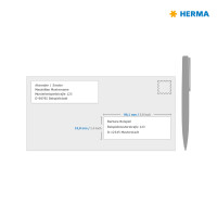 Adress-Etikett PREMIUM, 99,1x33,8 mm, permanent haftend - weiß
