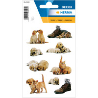 Schmuck-Etikett DECOR - Hundewelpen