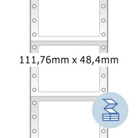 Etikett 111,76x48,4 mm endlos 1bahn.