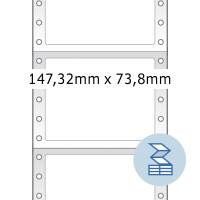 Etikett 147,32x73,8 mm endlos 1bahn.