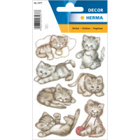 Schmuck-Etikett DECOR - drolliges Kätzchen