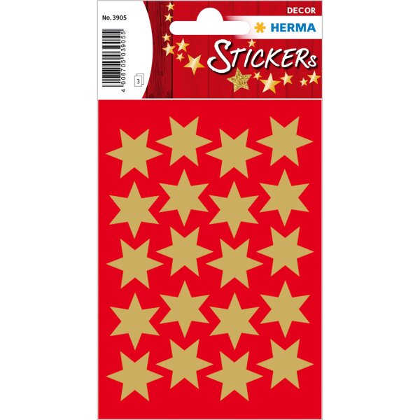 HERMA Schmucketikett Decor Sterne 21mm