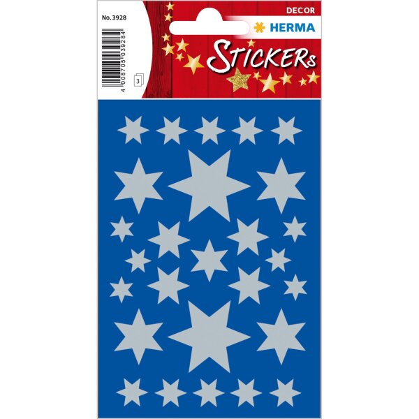 HERMA Schmucketikett Decor Sterne