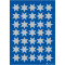 Schmuck-Etikett DECOR - silberne Sterne, 6-zackig Ø 16 mm