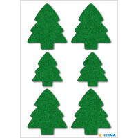 Schmuck-Etikett MAGIC - Weihnachtsbaum, grün (Filz)