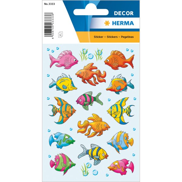 Schmuck-Etikett DECOR - Fische