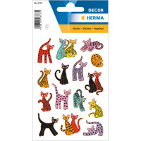 Schmuck-Etikett DECOR - Abstrakte Katzen