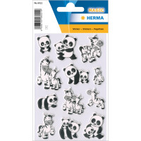 Schmuck-Etikett MAGIC - Panda- und Zebrafamilien