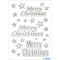 Schmuck-Etikett MAGIC - Merry Christmas (Glittery)