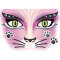 Face Art Sticker - Pink Cat