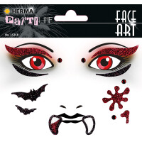 Sticker PARTY Line Face Art Vampir