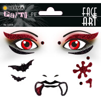 Sticker PARTY Line Face Art Vampir