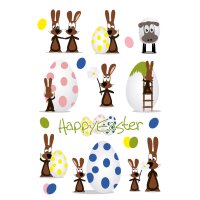 Sticker HAPPY EASTER - Hasenparty