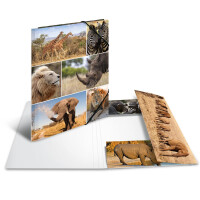 Sammelmappe A4 Karton - Afrikas Tiere