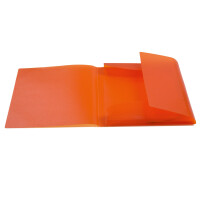 Sammelmappe A4 PP - orange-transluzent