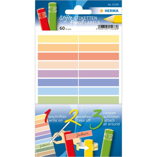 HERMA Stifteetiketten 10 x 46mm selbstklebend aus Papier...