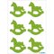 Schmuck-Etikett MAGIC - Schaukelpferd grün (Filz)