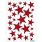 Schmuck-Etikett MAGIC - Sterne rot glittery