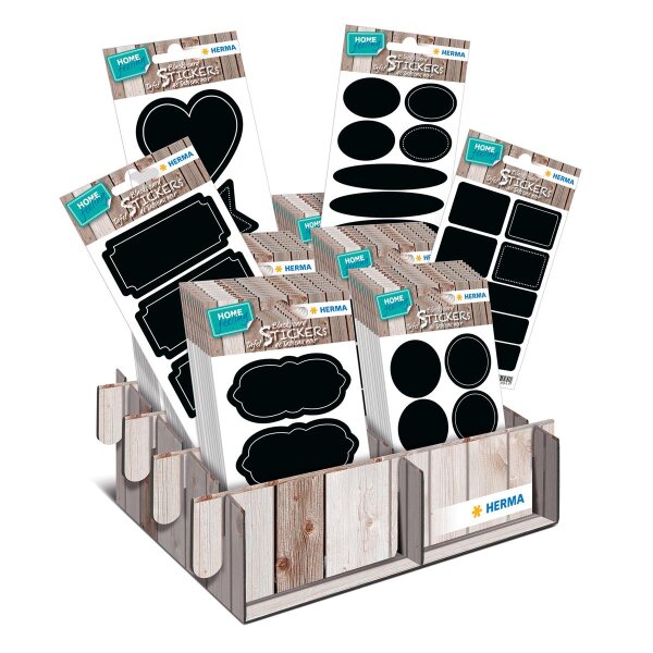 HERMA HOME Tafeletiketten 6 Motive - 60er Kartondisplay