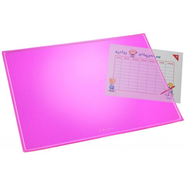 Durella Schreibunterlage 40x53cm,transl/pink