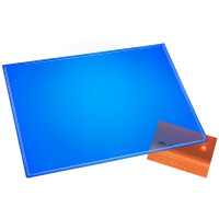 Schreibunterlage Durella 53 x 40cm, transluzent - blau