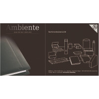 La Linea Briefständer 16x6,5x8,5 cm, schwarz - schwarz