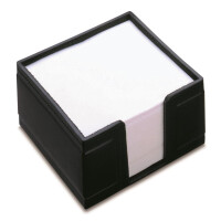 Monza Zettelbox 10x10x5 cm, schwarz - schwarz