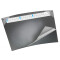 Läufer Durella Soft Trapez Schreibunterlage tauschbare Abdeckung, Kalender, schwarz, 70x50 cm - schwarz