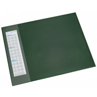 Läufer Durella D1 Schreibunterlage mit Seitentasche L, Kalender, grün, 65x52 cm - grün