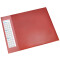 Läufer Durella D1 Schreibunterlage mit Seitentasche L, Kalender, rot, 65x52 cm - rot