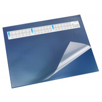 Läufer Durella DS Schreibunterlage mit Abdeckung und Kalender, blau, 53x40 cm - blau