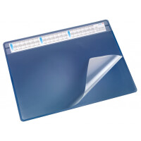 Läufer Durella Soft Schreibunterlage tauschbare Abdeckung, Kalender, blau, 65x50 cm - blau
