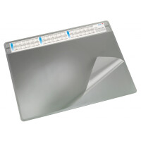Läufer Durella Soft Schreibunterlage tauschbare Abdeckung, Kalender, grau, 65x50 cm - grau