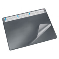 Läufer Durella Soft Schreibunterlage tauschbare Abdeckung, Kalender, schwarz, 65x50 cm - schwarz