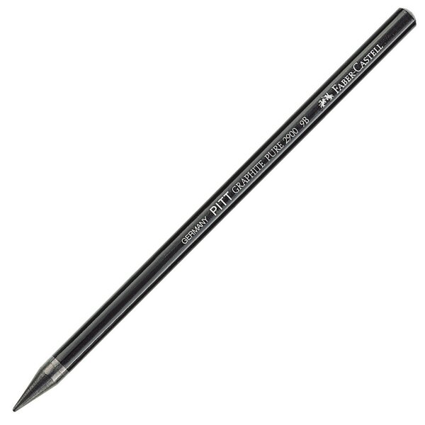 PITT Monochrome Graphite Pure Stift, Farbe: schwarz, Härtegrad HB
