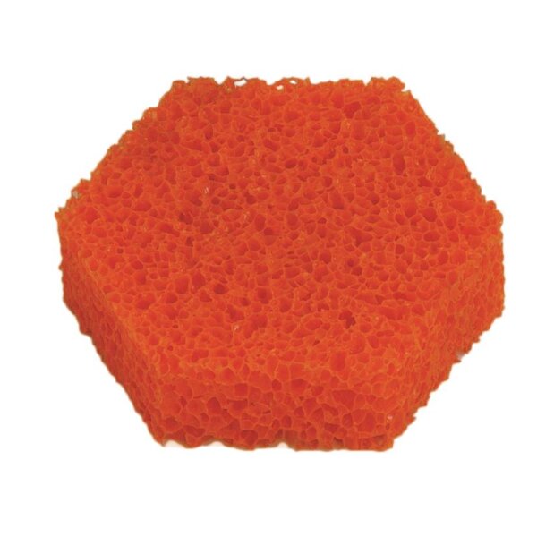 Ersatzschwämme Naturkautschuk, 7 cm - orange