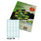 Rillprint Universal-Etiketten weiß, 100 Bogen A4, 48,5x25,4 mm - weiß