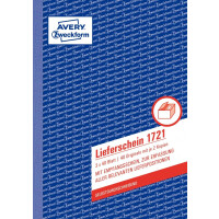 Formularbuch 1721 Liefer-/Empfangsschein A5 - SD,  3 x 40...