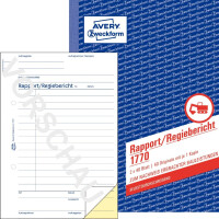 Formularbuch 1770 Rapport/Regiebericht A5 - SD,  2 x 40 Blatt