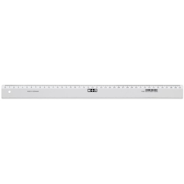 Lineal schmal 40cm glasklar