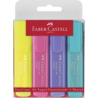 Textmarker TL 46 Pastell + Superfluor, im 4er Etui