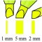 Textmarker TL 46 Superfluor, nachfüllbar, sortiert, 8er Etui