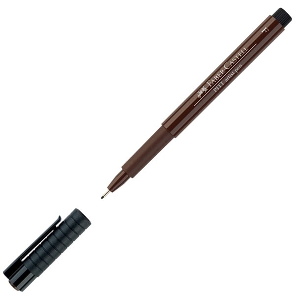 Tuschestift PITT ARTIST PEN Fineliner F 0,5mm - sepia dunkel (Farbe 175)