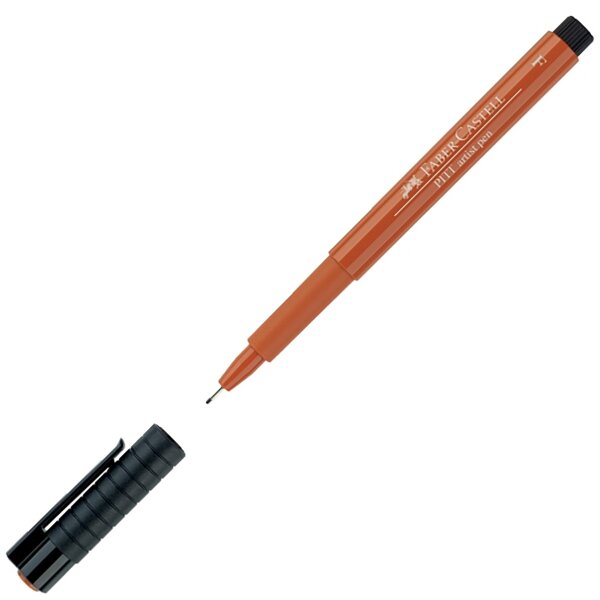 Tuschestift PITT ARTIST PEN Fineliner F 0,5mm - rötel (Farbe 188)