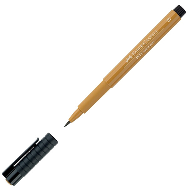 Tuschestift PITT ARTIST PEN Brush 1-3mm - grüngold (Farbe 168)