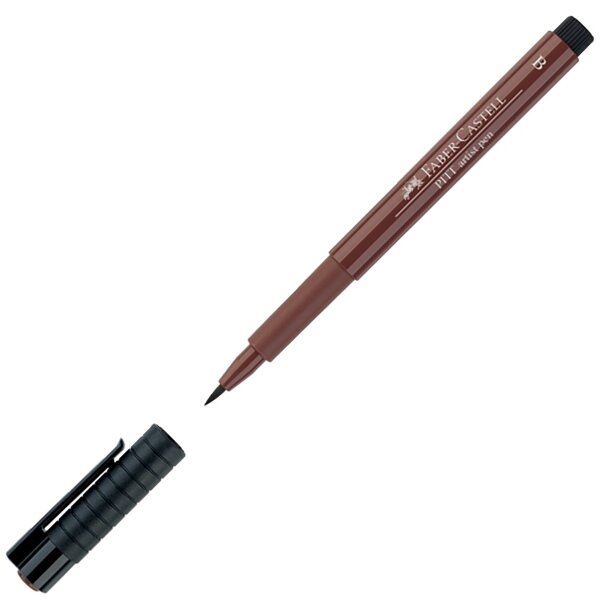 Tuschestift PITT ARTIST PEN Brush 1-3mm - caput mortuum (Farbe 169)