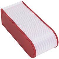 Lernkartei A8 für 500 Karten, inkl. 100 Karten, rot