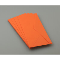 Briefumschlag DL 10St 120g orange Intensiv ohne Fenster